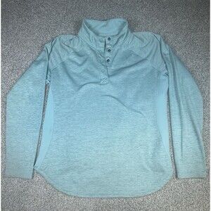 Columbia Henley Sweatshirt Mens Size 1XL Blue Pullover Quarter Button
